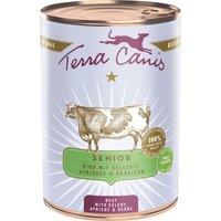 6 x 400 g Terra Canis Menu Senior au bœuf – nourriture humide pour chien
