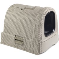 Curver maison de toilette pour chat, gris 51 x 38,5 x 39,5 cm