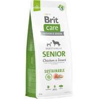 Brit Care Sustainable Senior poulet, insectes pour chien - 12 kg
