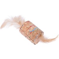 Jouet TIAKI en liège avec plumes et menthe à chat - 1 jouet