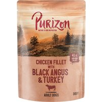 Purizon Adult 6 x 300 g - Adult Kycklingfilé med Black Angus, kalkon, sötpotatis & tranbär