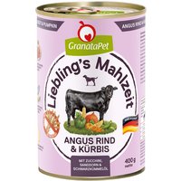 Granatapet Liebling's Mahlzeit 6 x 400 g - Angus nötkött & pumpa