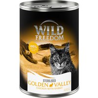 Wild Freedom Adult Sterilised 6 x 400 g - spannmålsfritt - Sterilised Golden Valley - kanin & kyckling