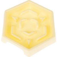 TIAKI Langzaam Voerbakje Geel Zeshoek 450 ml Hond — afbeelding 1