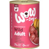 6x 400g WOW Adult Wild nourriture pour chien humide