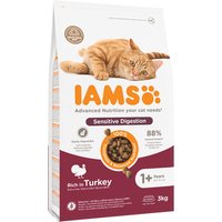 2x3kg Sensitive Digestion Adult & Senior Kalkoen IAMS for Vitality Kattenvoer