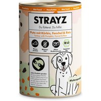 STRAYZ Ekologisk 6 x 400 g - Ekologisk kalkon med ekologisk pumpa, ekologisk fänkål och ekologiskt ris