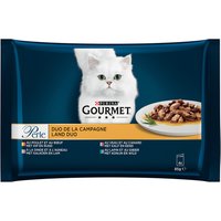 Lot mixte Gourmet Perle 4 x 85 g pour chat - les Duos de la Campagne