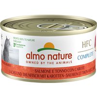 Almo Nature HFC Complete 6 x 70 g pour chat - saumon, thon et carottes