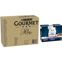 96 x 85 g Gourmet Perle mixpack + 24 x 85 g Duo land & hav på köpet! - Anka, Lamm, Kyckling, Kalkon i sås