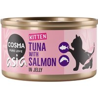 Cosma Asia Kitten en gelée 6 x 85 g pour chaton thon, saumon