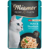 Miamor Filets fins en sauce 6 x 100 g pour chat - poulet, thon