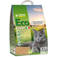 Litière Croci Eco Clean pour chat - 6 L (environ 2,4 kg)