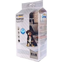 Tapis absorbants Croci Super Nappy pour chiot - lot : L 90 x l 60 cm, 2 x 50 tapis