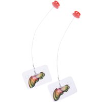 Jouet 3 en 1 TIAKI Mariposa pour chat – accessoires : 2 papillons de rechange