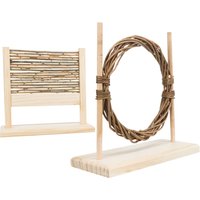 Set d'obstacles d'agility Trixie pour lapin - lot de 2 obstacles
