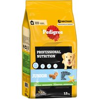 Lot de croquettes pour chien Pedigree - Professional Nutrition Junior volaille, légumes (2 x 12 kg)