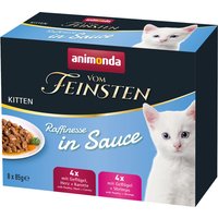 8 x 85 g nourriture pour chat lot mixte Animonda vom Feinsten Kitten Raffinesse en sauce