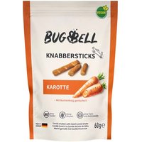 60 g Bâtonnets à grignoter BugBell à la carotte, friandises pour chiens