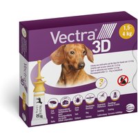Vectra 3D Solution spot-on pour les chiens de 1,5 à 4 kg - 6 pipettes de 0,8 ml