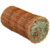 Trixie Wilgentunnel met Hooi & Wortel Ø 20 x 38 cm 220 g voor knaagdieren