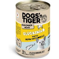 Ekonomipack: Dogs'n Tiger gourmetmeny 12 x 400 g - Kyckling med öring Kitten