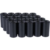 zooplus basics hundbajspåsar svarta - 40 rullar med 15 påsar (600 påsar)