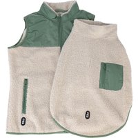 Vestes assorties Pet & Parent en sherpa de TIAKI, veste : taille L/XL + manteau pour chien : longueur du dos 50 cm