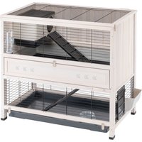Ferplast Plastic Kooi Indoor Home - Wit: L 107,5 x B 67,5 x H 102 cm