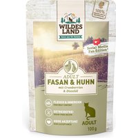 Wildes Land Cat 12 x 100 g - Fasan & kyckling med tranbär