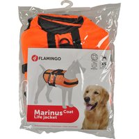 Gilet de sauvetage Flamingo, orange pour chien - taille XS : longueur du dos 25 cm environ