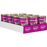 Whiskas Adult 1+ 12 x 400 g pour chat - terrine de boeuf