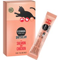 Lot Cosma DUO Cream 24 x 14 g pour chat - saumon, poulet
