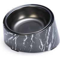 Designed by Lotte Vita kattskål i melamin, svart - Set: 2 x 160 ml, Ø 13,5 cm