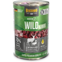 Lot économique : 24 x Belcando Baseline au gibier et au canard 400 g, nourriture humide pour chien
