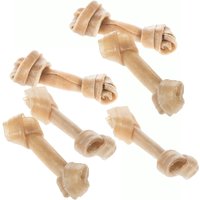6x Os à mâcher avec nœuds Barkoo 11cm - Os à mâcher pour chien
