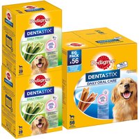 Pedigree Dentastix Daily Oral Care - Dentastix x 56 + Dentastix Fresh x 56 - för stora hundar