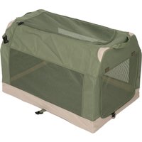 zooplus Basics Opvouwbare hondenkrat met opening 91x61x58cm, groen