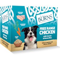 6x395g Burns poulet élevé en plein air, carottes, riz brun nourriture humide pour chien