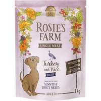Rosie's Farm Single Meat Light Kalkon & ris - 1 kg