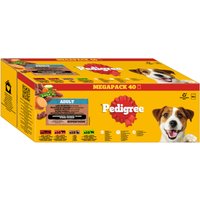 40x100g Pedigree Sélection de campagne avec des légumes en sauce (4 variétés) nourriture humide pour chien