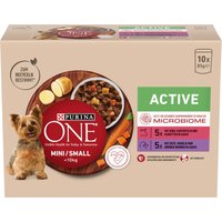 PURINA ONE Mini Active Manzo & Anatra Umido per cane - 10 x 85 g