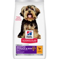 3x3kg Adult 1+ Sensitive Stomach & Skin Small & Mini poulet Hill's Science Plan croquettes pour chien
