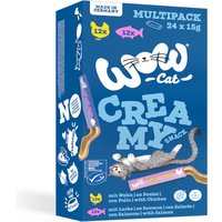 WOW Cat Creamy Snack 24 x 15 g - Mixpack (2 sorter)