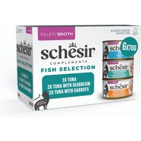 Schesir Compléments en bouillon 6 x 70 g pour chat