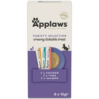 Applaws Creamy Treat 8 x 15 g - Mixpack (3 sorter)