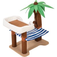 Tiragraffi TIAKI Palma con Amaca a righe – marrone…