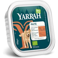 12x150g Yarrah Bio Paté poulet bio, canard bio, algues marines bio pâtée pour chien