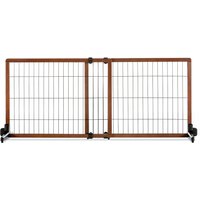 Carlson Design Paw extra hög, fristående hundgrind, trälook - Höjd 71 cm, bredd 102 - 177 cm