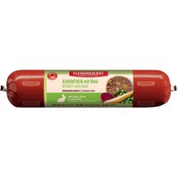 saucisse Fleischeslust Classic 6x800g lapin, bœuf avec pois, poire, betterave rouge pour chien